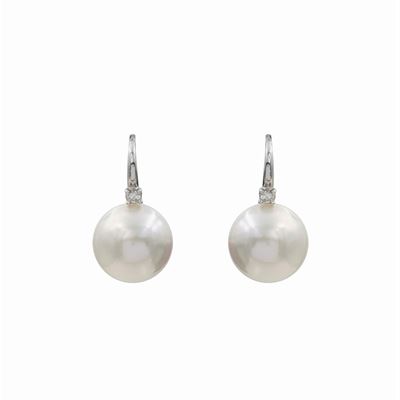 Orecchini a Monachina in Oro Bianco 18kt