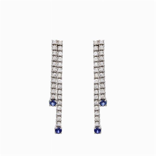 18kt white gold Pendant earrings  - Auction Fine Jewels Watches and Fashion Vintage - Colasanti Casa d'Aste