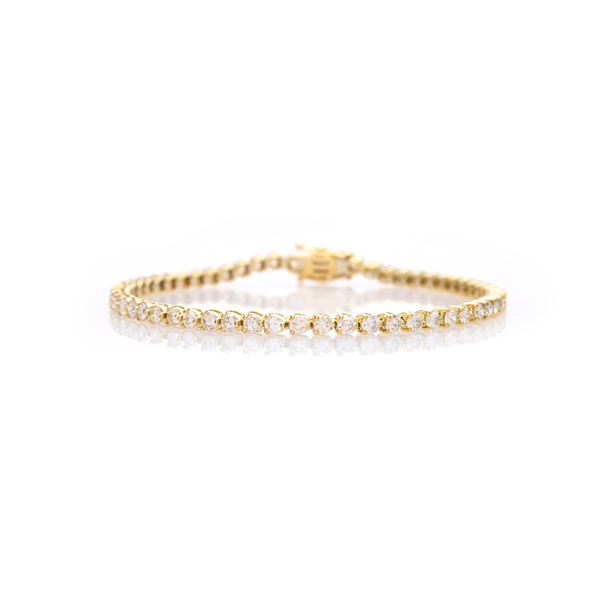 18kt yellow gold and diamonds Tennis bracelet