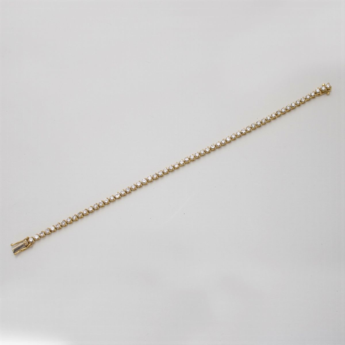 Bracciale Tennis in Oro Giallo 18kt e Diamanti