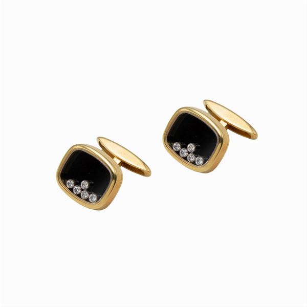 Chopard Happy Diamonds collection cufflinks