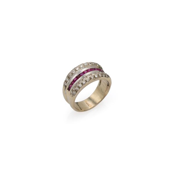 14kt white gold band ring  - Auction Fine Jewels Watches and Fashion Vintage - Colasanti Casa d'Aste