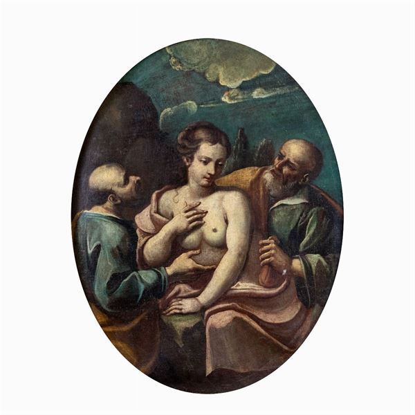 Scuola romana  (XVIII Sec.)  - Asta Dipinti Antichi, Arredi, Sculture e Oggetti d'Arte - Colasanti Casa d'Aste