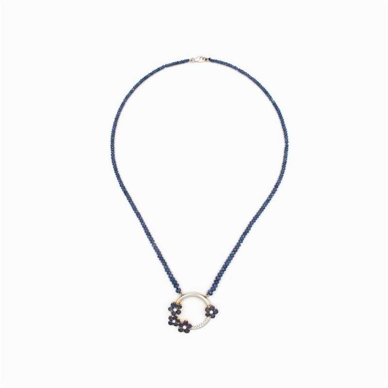 Collana Ad un Filo di Zaffiri