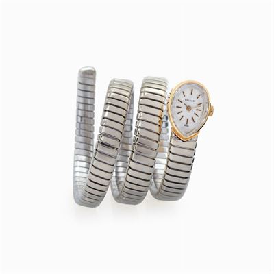 Bulgari Bracciale Orologio a Serpente Collezione Tubogas