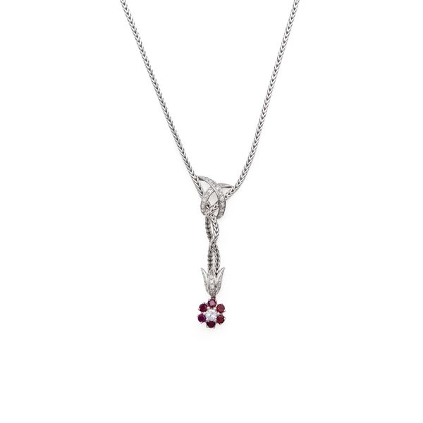 18kt white gold necklace