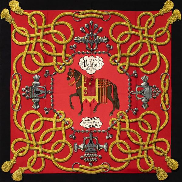 Hermes Palefroi collection vintage scarf