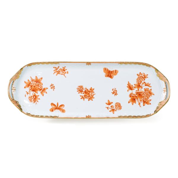 Herend, rectangular porcelain tray  (Hungary, 20th century)  - Auction Fine Silver and the Art of the Table - Colasanti Casa d'Aste