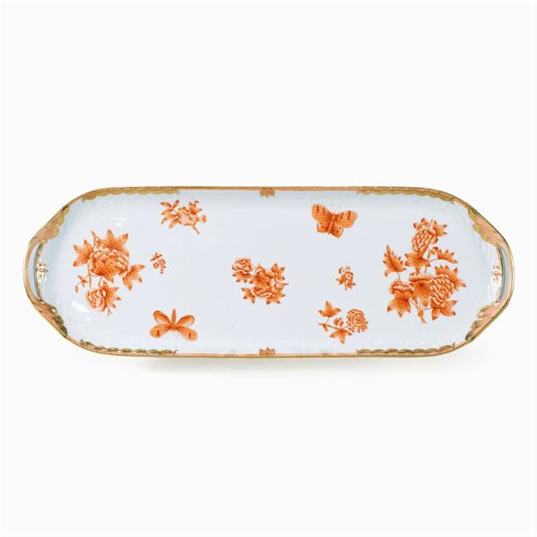 Herend, rectangular porcelain tray