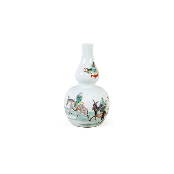 Porcelain double pumpkin vase  (China, 18th-19th century)  - Auction Old Master Paintings, Furniture, Sculpture and Works of Art - Colasanti Casa d'Aste