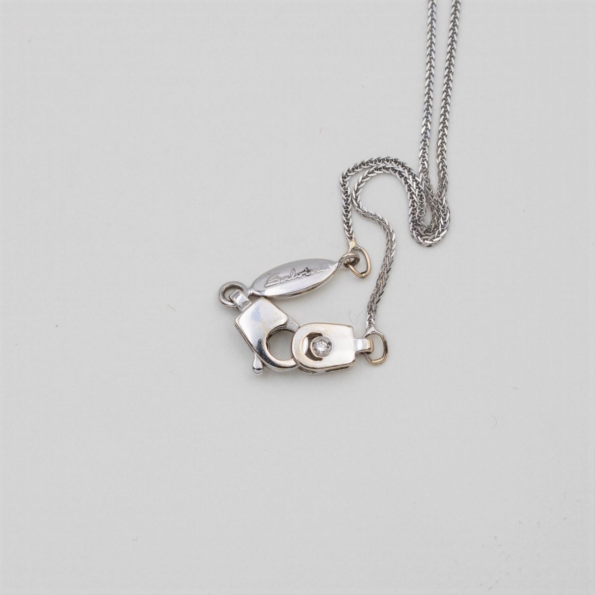 Salvini Pendente Croce in Oro Bianco 18kt
