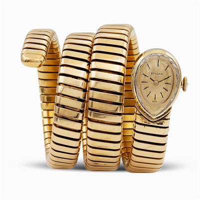 Bulgari, Bracciale Orologio a Serpente Collezione Tubogas