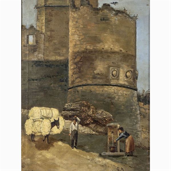 Pittore italiano  (XX Sec.)  - Asta Asta a Tempo Web Only - Colasanti Casa d'Aste