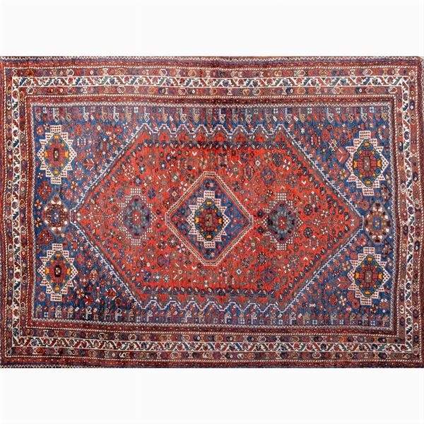Tappeto Shiraz  (Persia, inizio XX Sec.)  - Asta Dipinti Antichi, Arredi, Sculture e Oggetti d'Arte - Colasanti Casa d'Aste
