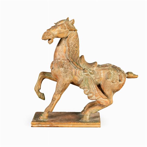 Scultura in terracotta  (Cina)  - Asta Dipinti Antichi, Arredi, Sculture e Oggetti d'Arte - Colasanti Casa d'Aste