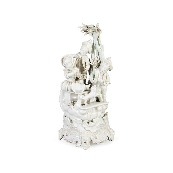 White porcelain group