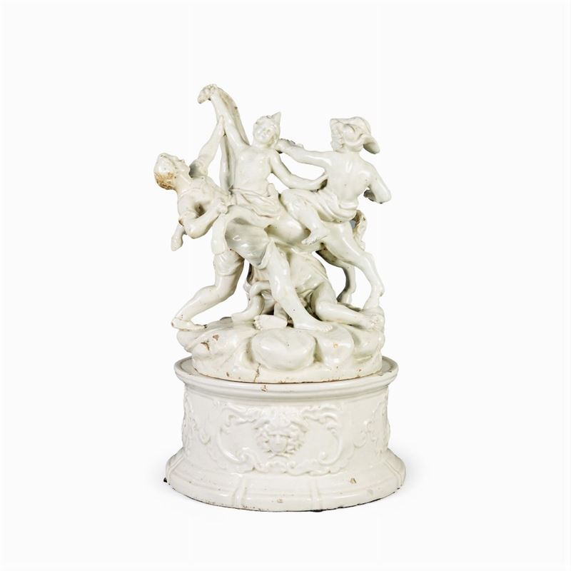 Gruppo in Ceramica Smaltata Bianca