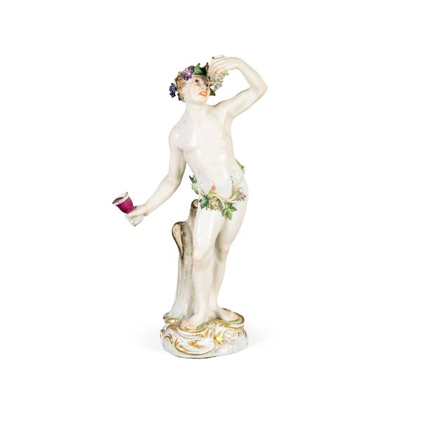Meissen, figura in porcellana policroma