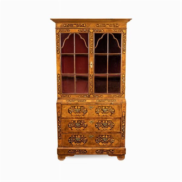 A two-body walnut furniture