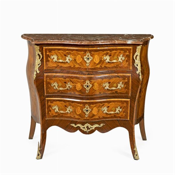 Cassettoncino in legni vari  (Francia, XIX - XX Sec.)  - Asta Dipinti Antichi, Arredi, Sculture e Oggetti d'Arte - Colasanti Casa d'Aste