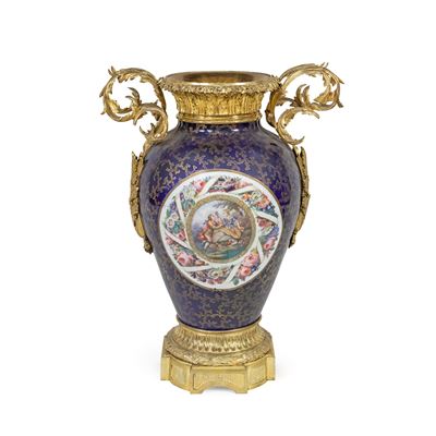 Grande Vaso in Porcellana Policroma