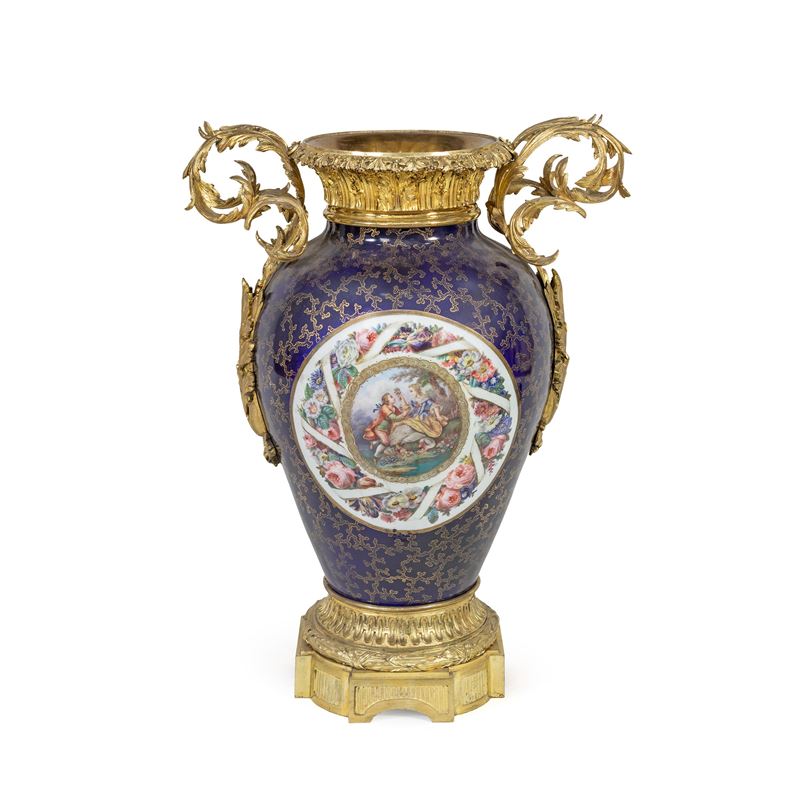 Grande Vaso in Porcellana Policroma