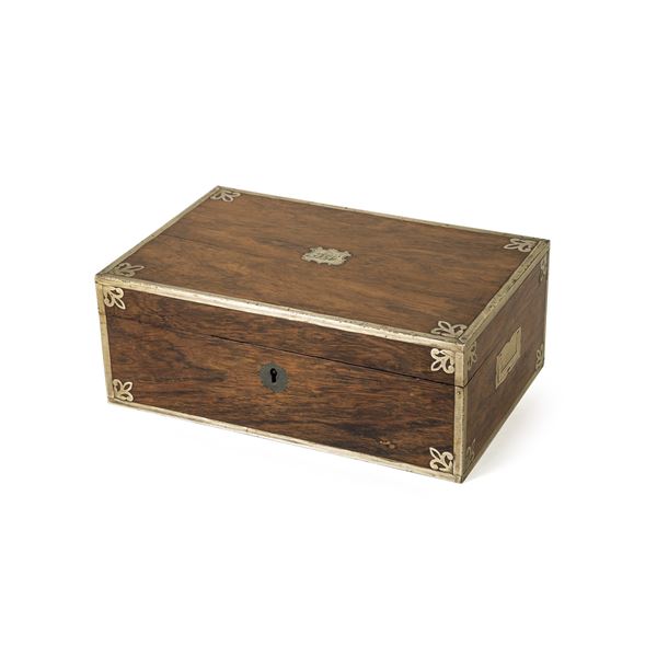 Wood and metal box  (England, 19th century)  - Auction Timed Auction Web Only - Colasanti Casa d'Aste
