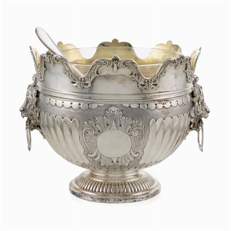 Coppa Punch in Argento, e Vermeil