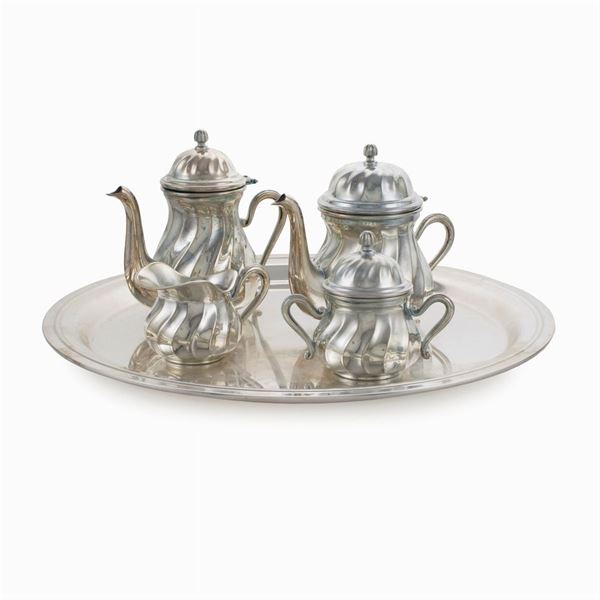 Silver tea and coffee service (5)