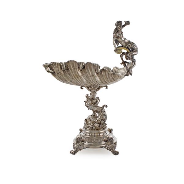 Silver centerpiece stand  (Italy, 20th century)  - Auction Fine Silver and the Art of the Table - Colasanti Casa d'Aste