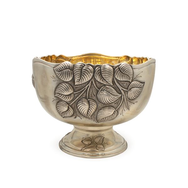 Silver and vermeil cooler