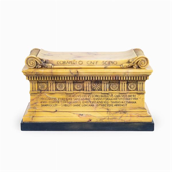 Sarcophagus of Lucio Cornelio Scipione model