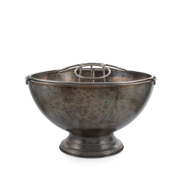 Large silvered metal cooler  (20th century)  - Auction Fine Silver and the Art of the Table - Colasanti Casa d'Aste