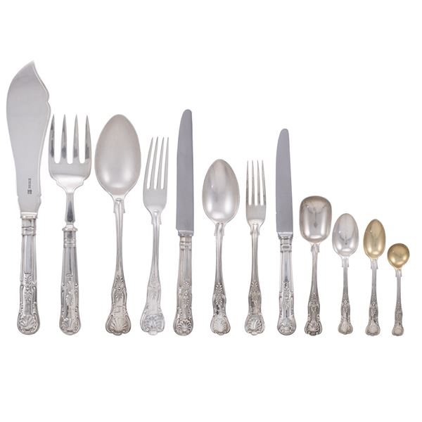 Silver cutlery set (164)  (Sheffield, 1912)  - Auction Fine Silver and the Art of the Table - Colasanti Casa d'Aste