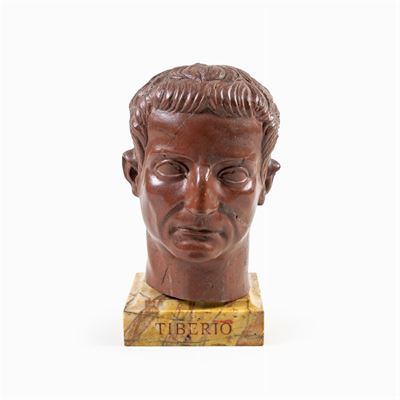 Testa in Marmo Rosso Antico