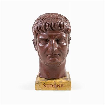Testa in Marmo Rosso Antico