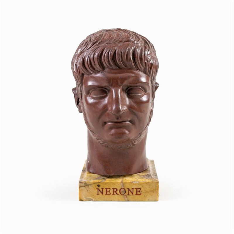 Testa in Marmo Rosso Antico