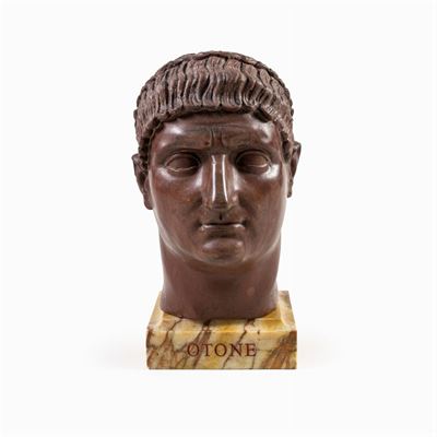 Testa in Marmo Rosso Antico