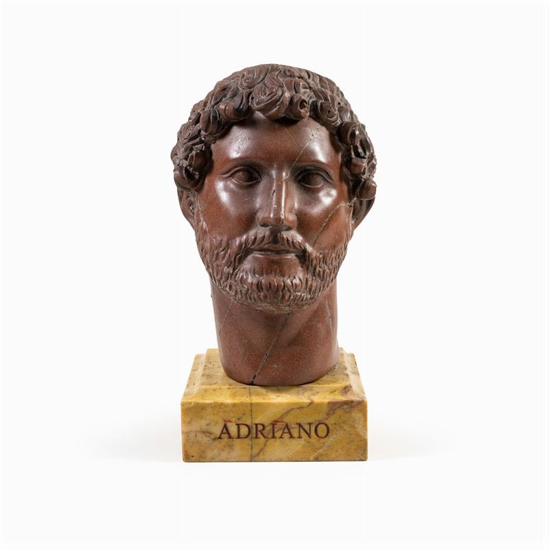 Testa in Marmo Rosso Antico