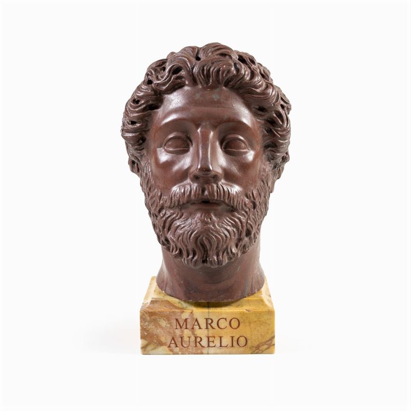 Testa in Marmo Rosso Antico