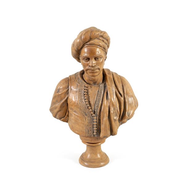 Terracotta portrait bust  (20th century)  - Auction Old Master Paintings, Furniture, Sculpture and Works of Art - Colasanti Casa d'Aste