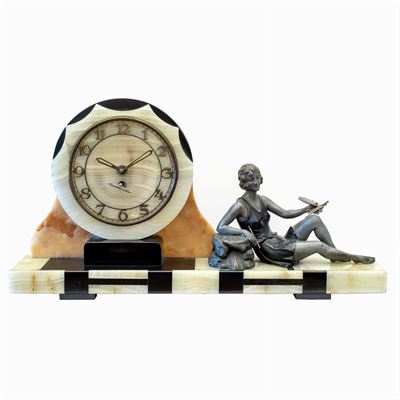 Orologio da Tavolo in Stile Art Decò