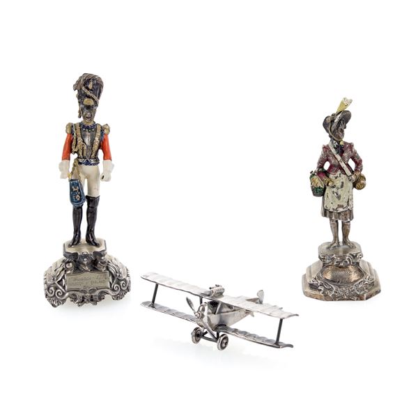 Group of silver objects (3)  (Italy, 20th century)  - Auction Fine Silver and the Art of the Table - Colasanti Casa d'Aste