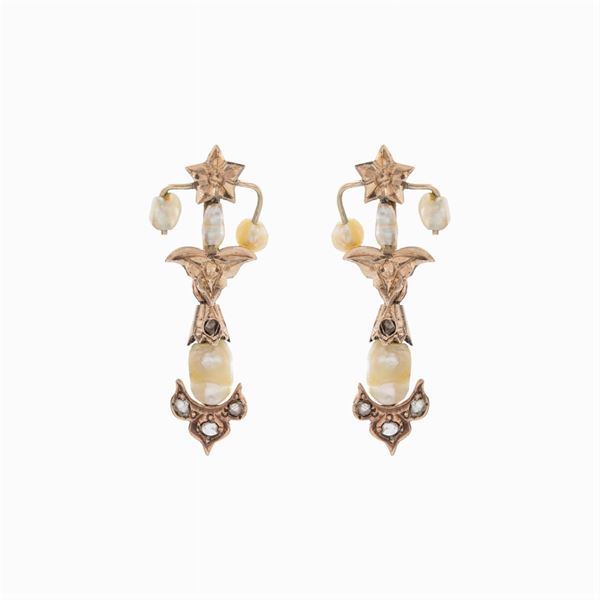 Two pairs of Bourbon earrings