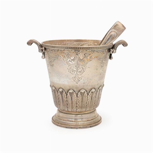 Silver ice bucket