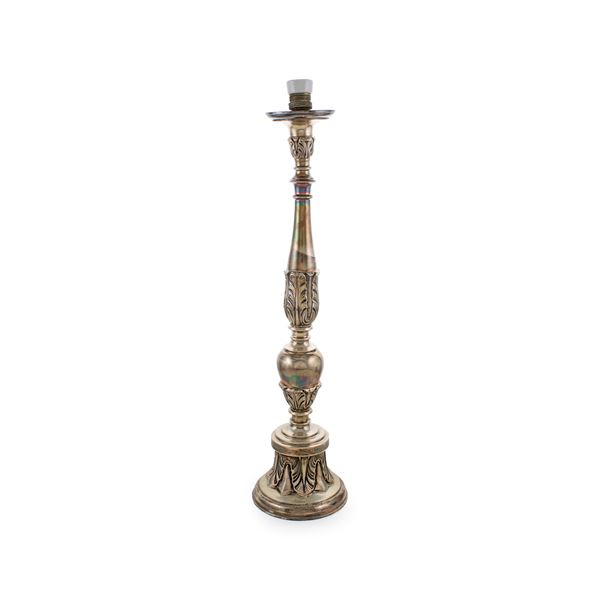 Silver table lamp  (Italy, 20th century)  - Auction Fine Silver and the Art of the Table - Colasanti Casa d'Aste