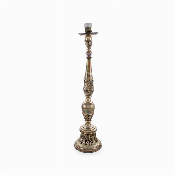 Silver table lamp