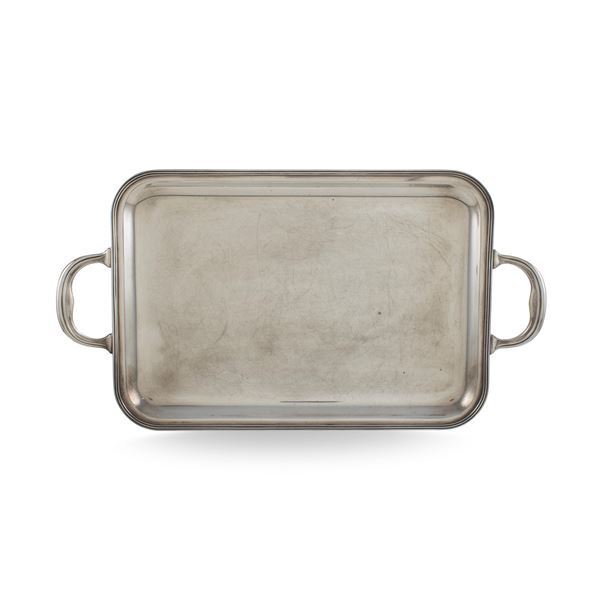 Two handled silver tray  (Italy, 20th century)  - Auction Fine Silver and the Art of the Table - Colasanti Casa d'Aste