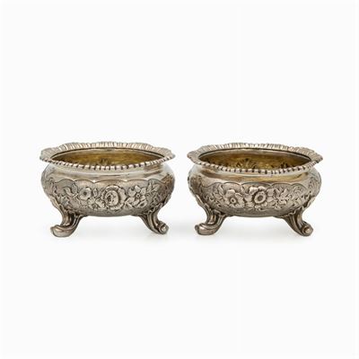 Coppia di Saliere in Argento