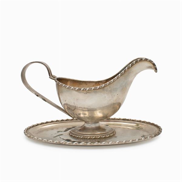 Silver gravy boat